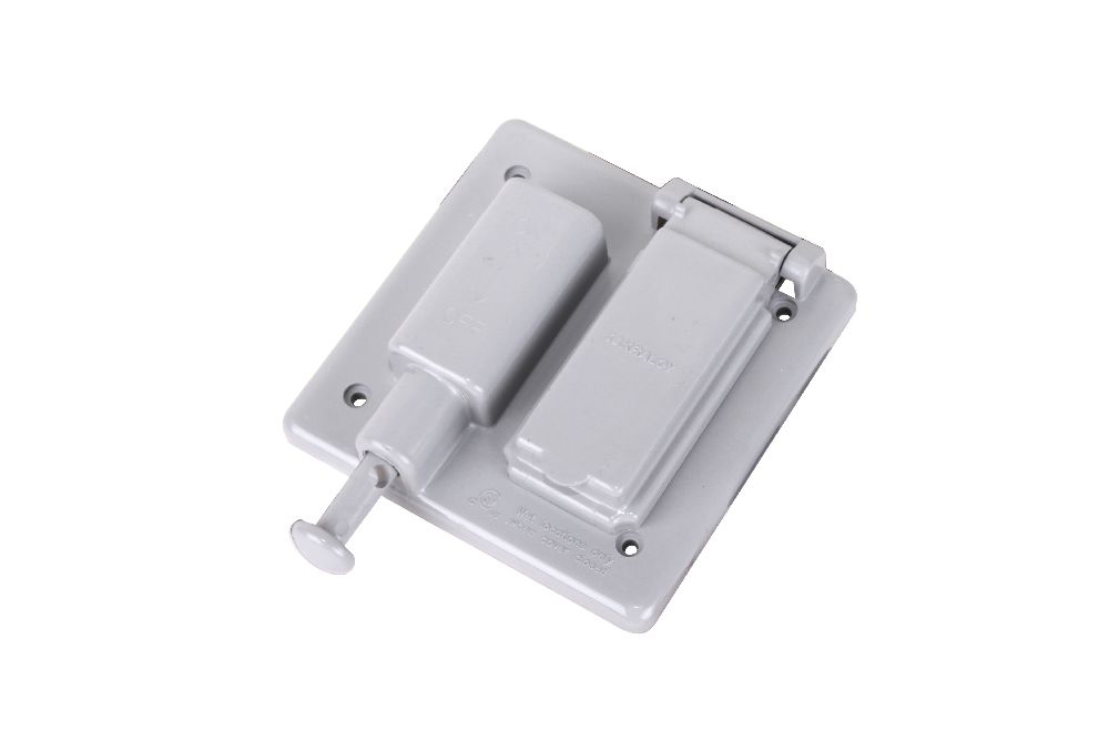 VSRC20-2-U PVC WP DBL GANG COV. COMBO SWITCH & GFI REC. KRALOY