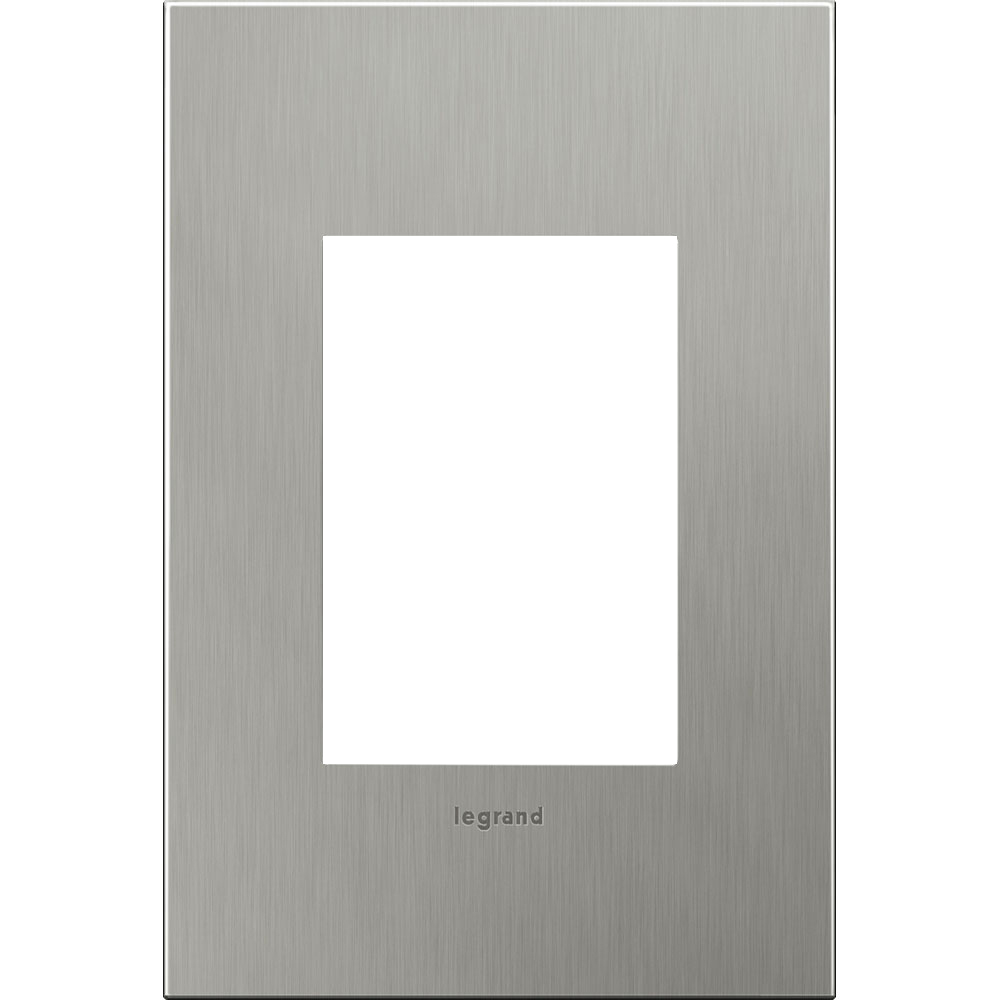 ADOR AWC1G3BS4 BRUSHED STAINLESS STEEL, 1-GANG, 3-MODULE WALL PLATE **** UPC# 02463 ****