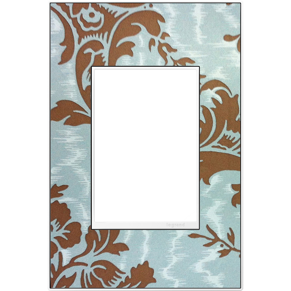 ADOR AWM1G2W4 CUSTOM WALL PLATE, 1-GANG, WHITE TRIM