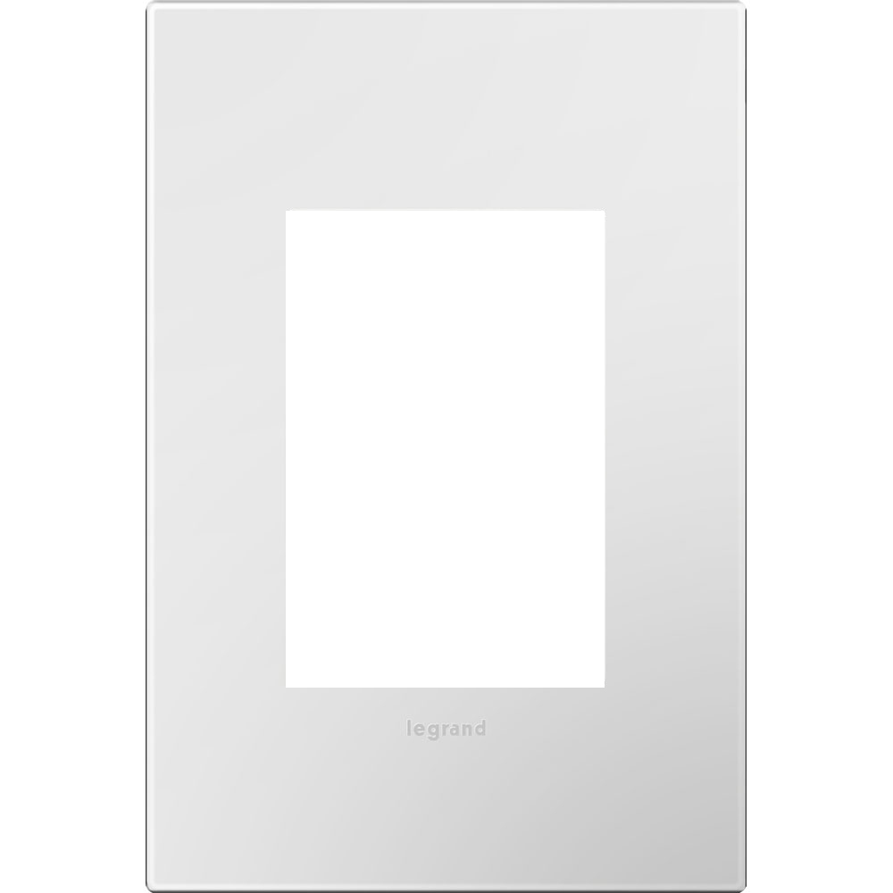 ADOR AWP1G3WH4 GLOSS WHITE - 1G/3MOD WALL PLATE **** UPC# 02383 ****