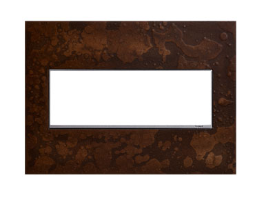 Product image for Pass & Seymour AWM3GHFBR1 3 Gang adorne Wall Plate - Hand Forged Bronze