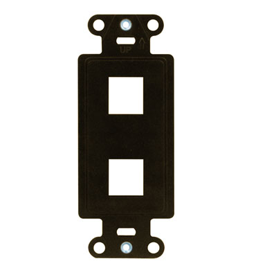 Product image for On-Q WP3412-BR 1.65 x 0.28 x 4.19 Inch 2-Port Brown Plastic Wall Box Mounting Non-Flexible Outlet Strap