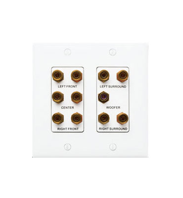 Product image for On-Q F9008-WH-V1 2-Gang White High Impact Flame Retardant Plastic Data Communication Decorator Outlet Strap