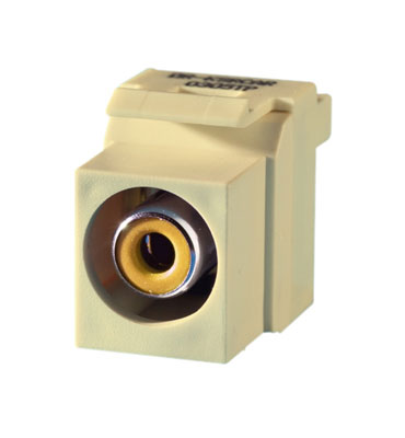 Product image for KEYSTONE RCA YELLOW FEED THRU LA (10PK)