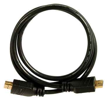 Product image for On-Q AC2M02-BK 6.56 Foot 30 AWG 1-Pair Black Copper High Speed HDMI Connector Cable and Ethernet