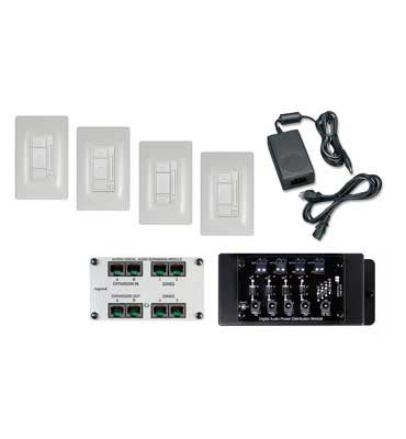 Product image for Pass & Seymour AU7054-WH 4 RM Audio Digital Kit