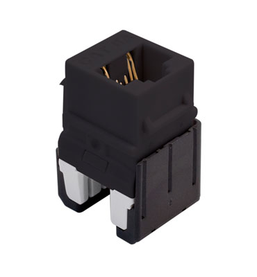 Product image for OnQ WP346ABK CAT6A QC RJ45 KYSTNE C