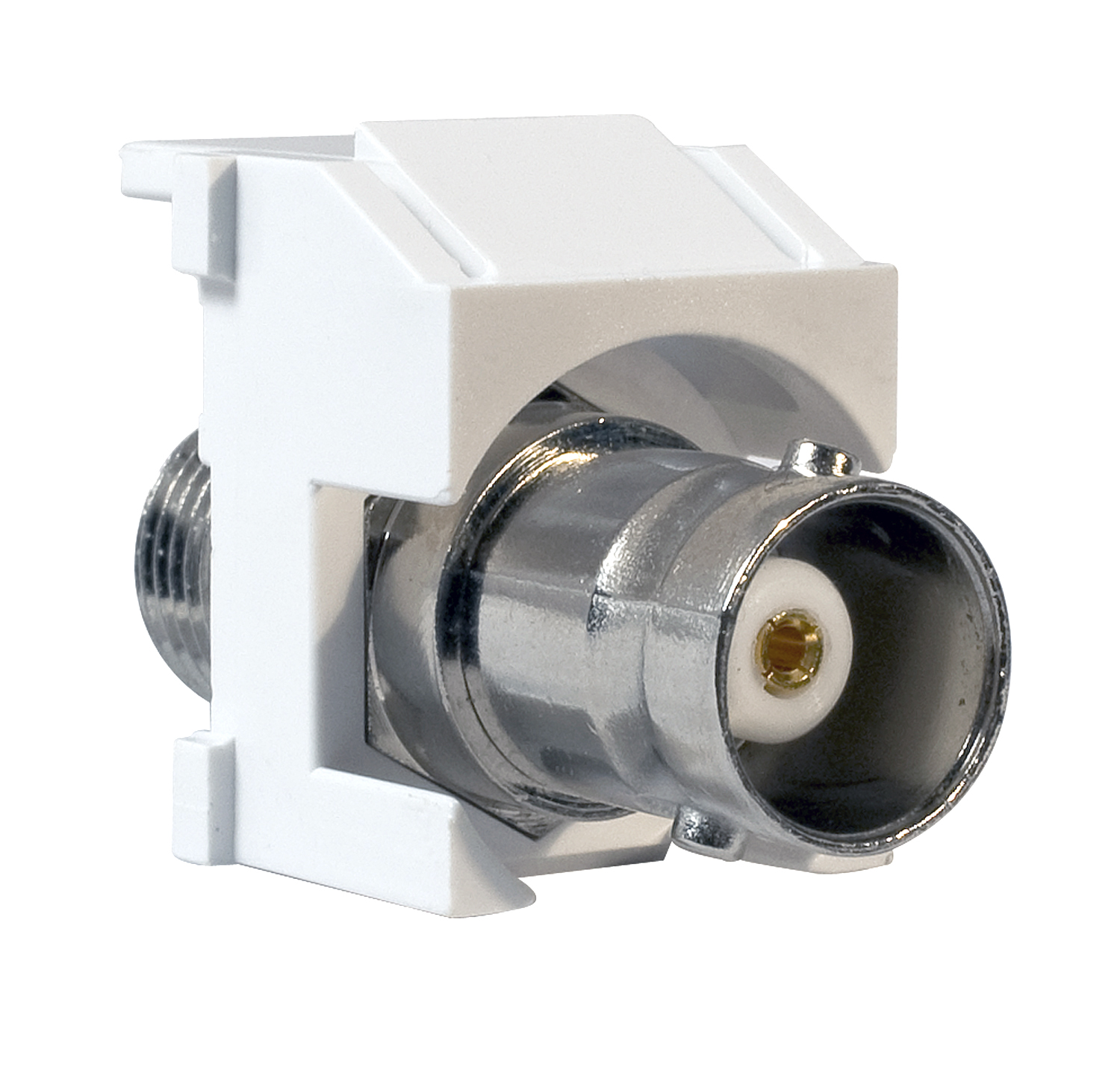 Product image for Pass & Seymour KSBNC-W Keystone BNC Connector - White