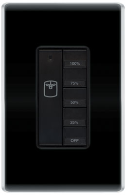 Product image for MIRO DECOR RF FAN CONTL BK