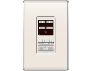 Product image for On-Q AU5009-LA 1.83 x 2.25 x 4.19 Inch Light Almond ABS Plastic Wall Mount Studio Design Audio System Keypad