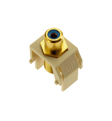Product image for OnQ WP3464LA BLUE RCA TO F-CONNECTO