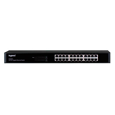 Product image for OnQ DA2524 24P GIG SWITCH 1U RACK