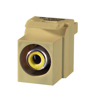 Product image for KEYSTONE RCA YELLOW FEED THRU IV (10PK)