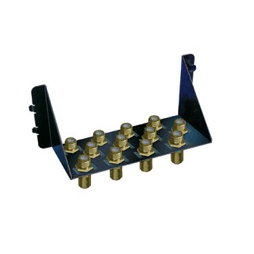 Product image for Pass & Seymour 364596-01 6.42 x 2 x 2 Inch 12-Port Black CRS Video Interface Module