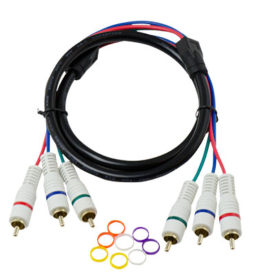 Product image for Pass & Seymour AC2312-BK Universal 3 Component Video Cable (12 ft)