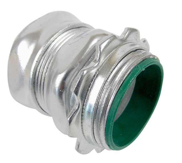 1//2 Inch Flex Screw In Connectors ZINC Die Cast With Insulated Throat 60//PK