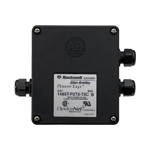 Product image for Allen-Bradley 1485T-P2T5-T5C 7.5 Amp Thin Trunk Power Tap
