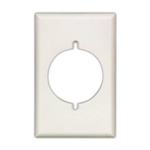 Eaton Power outlet and locking wallplate, White, 2.15