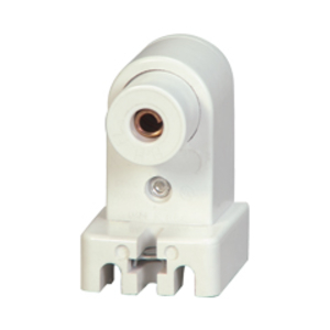 Eaton lampholder, Non-Shunted, T8/T12, Plunger, White, Fluorescent, Thermoset, 600V, 660W, Push wiring 494857