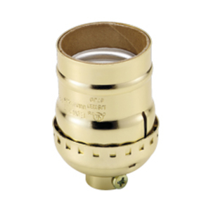 Eaton lampholder, Lamp stem mounting, Keyless switch, Medium base, Brass, Aluminum, 250V, 660W 295003